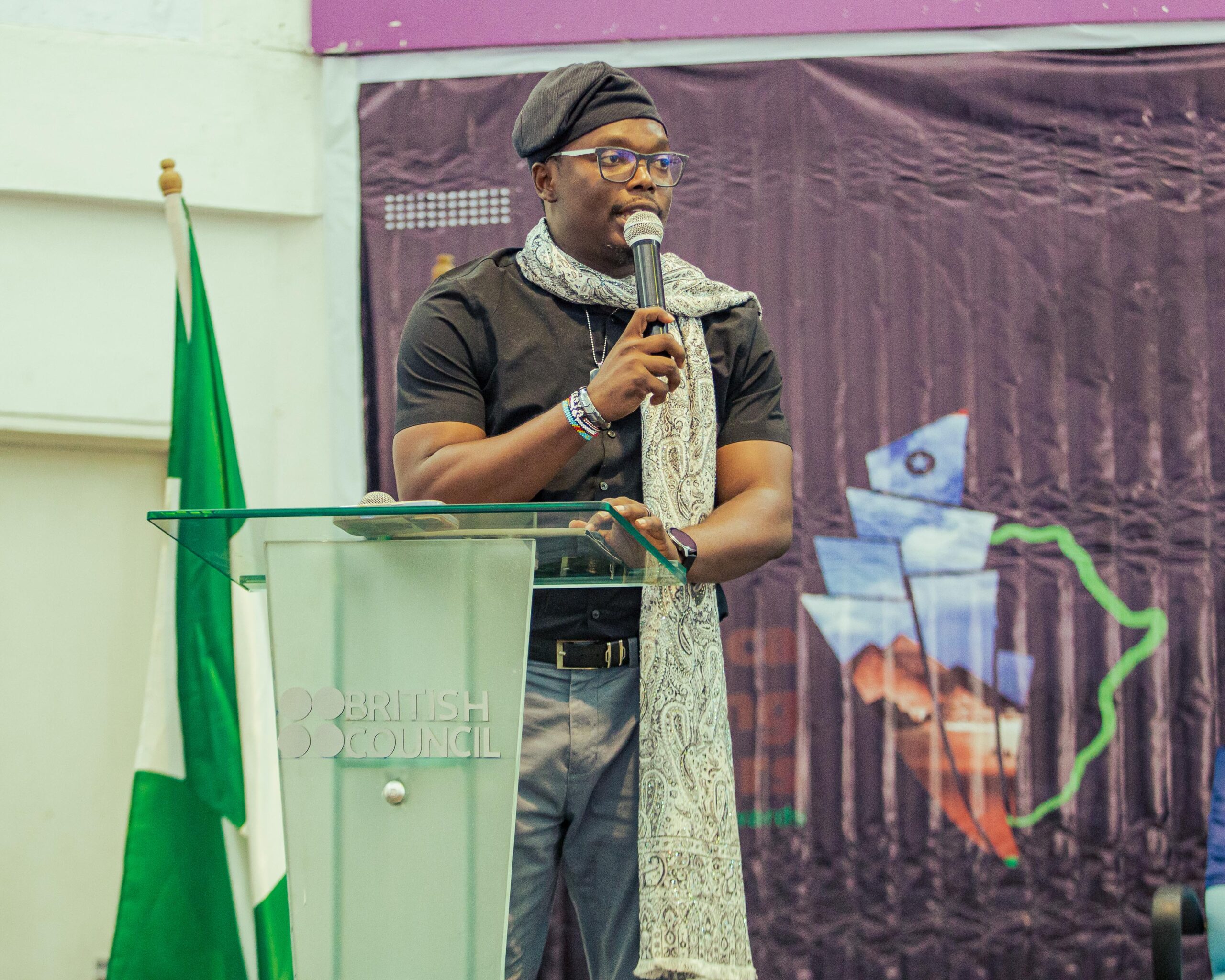 Leonard facilitating a workshop with young entrepreneurs in Accra